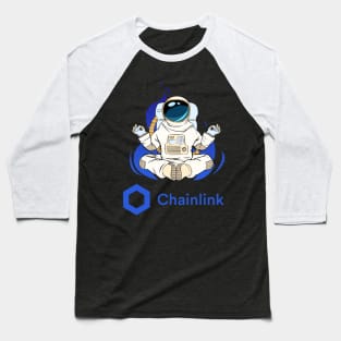 Chainlink coin Crypto coin Cryptocurrency Baseball T-Shirt